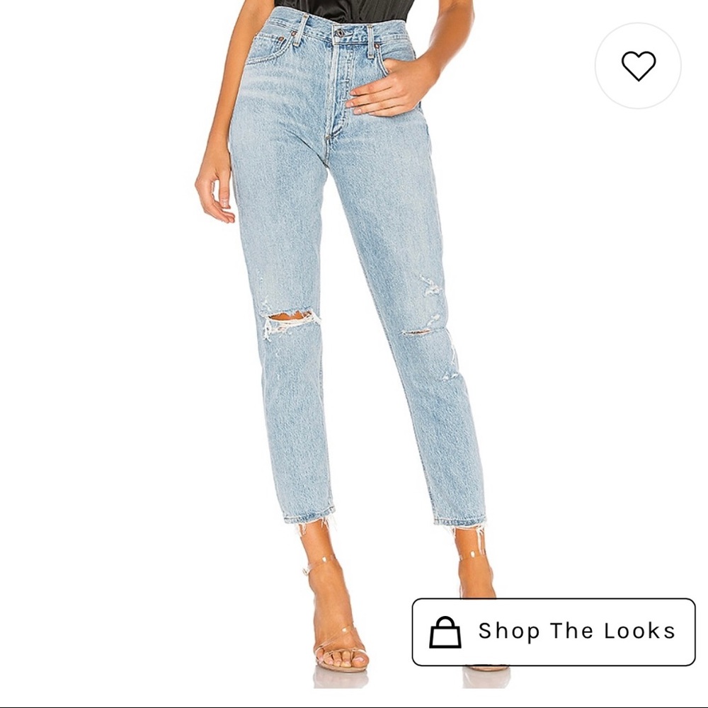 Agolde Jamie High Rise Classic in Shakedown